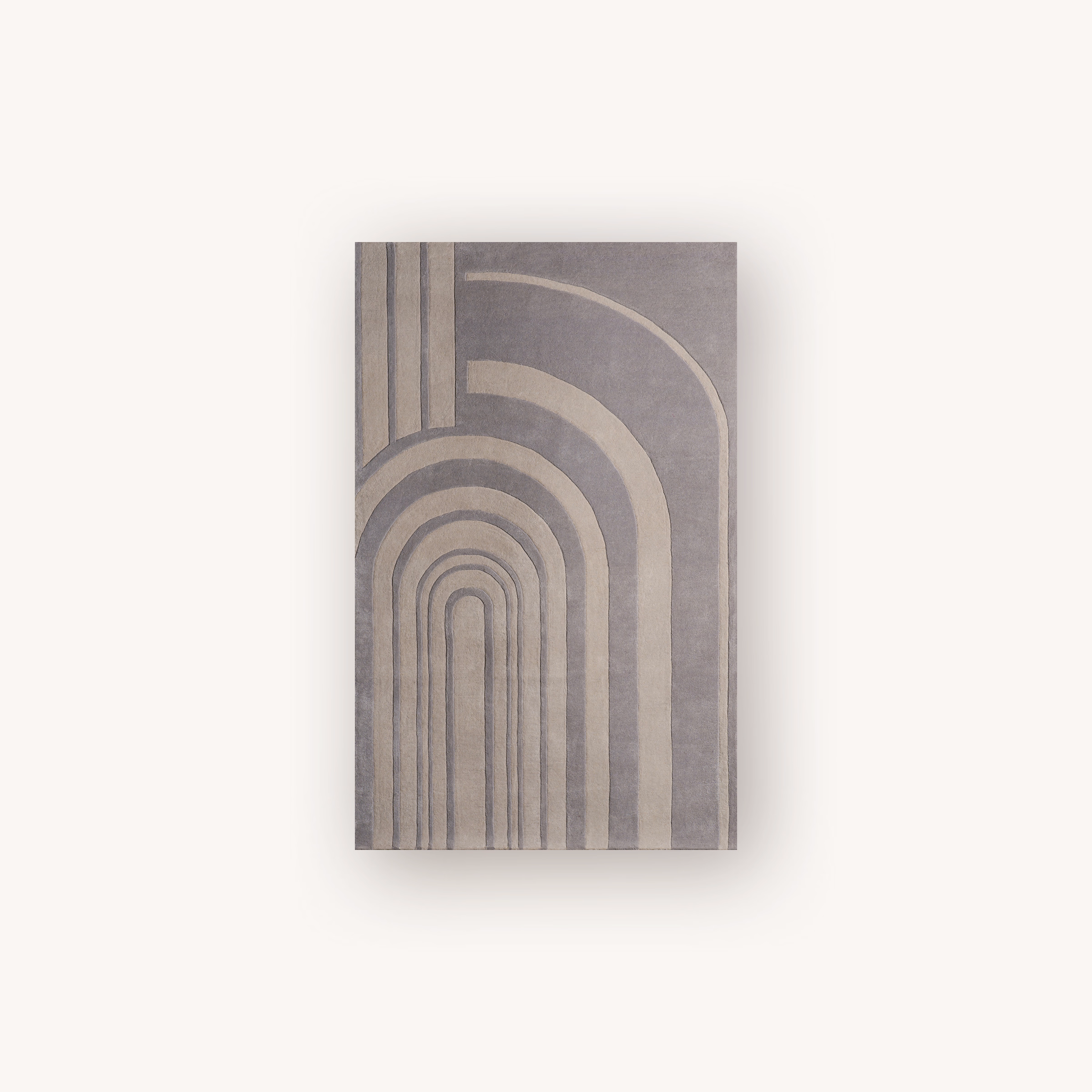 Basalt textured grey handmade wool area rug