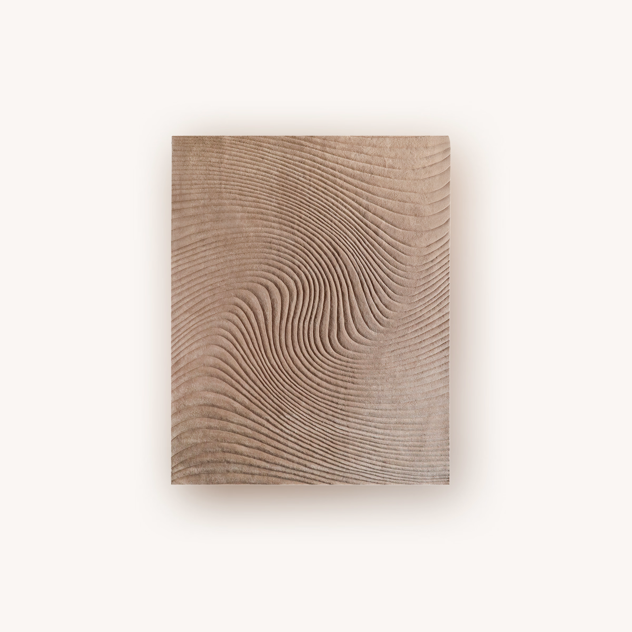 Dune textured handmade wool area rug with flowing pattern