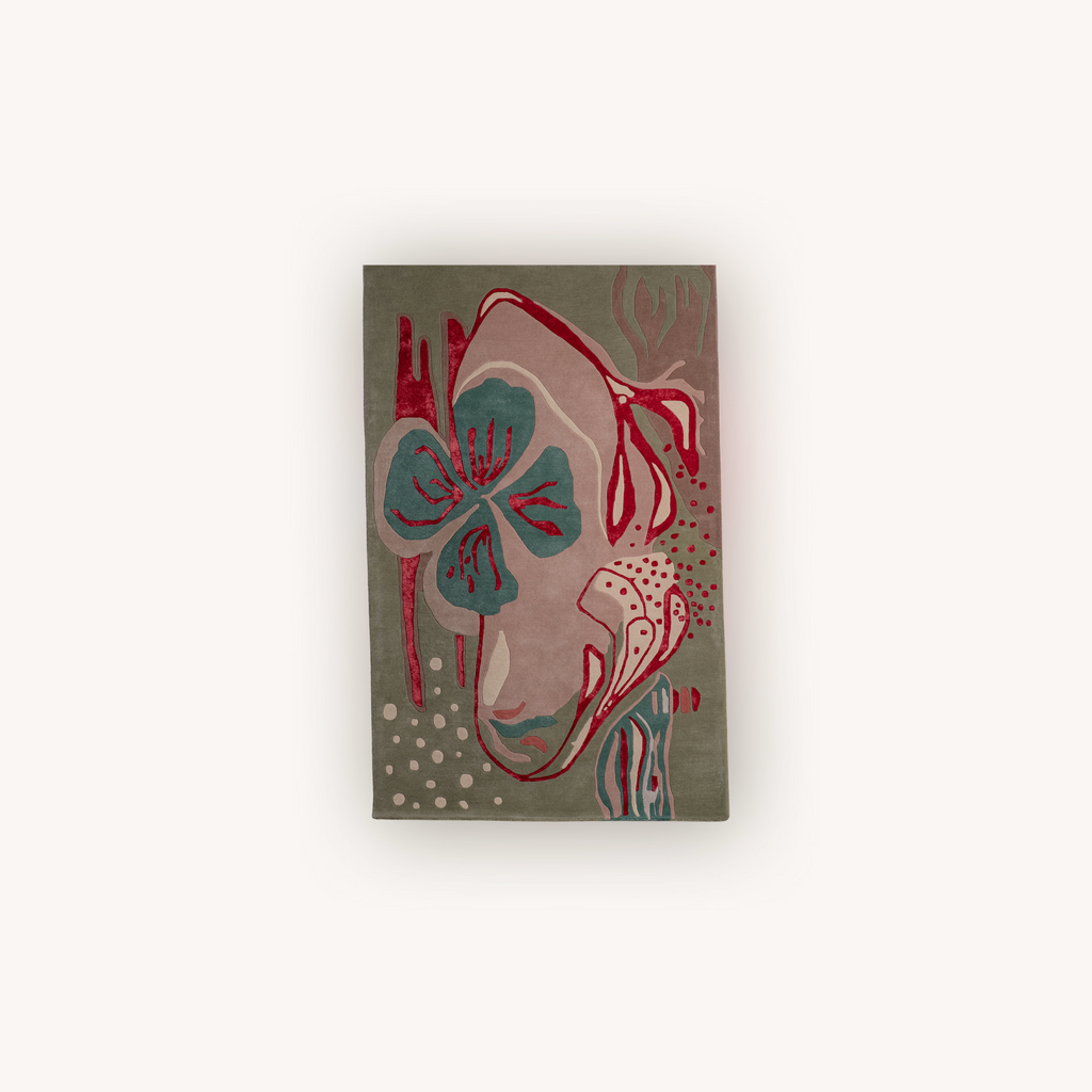 Garden of Dreams abstract floral wool rug