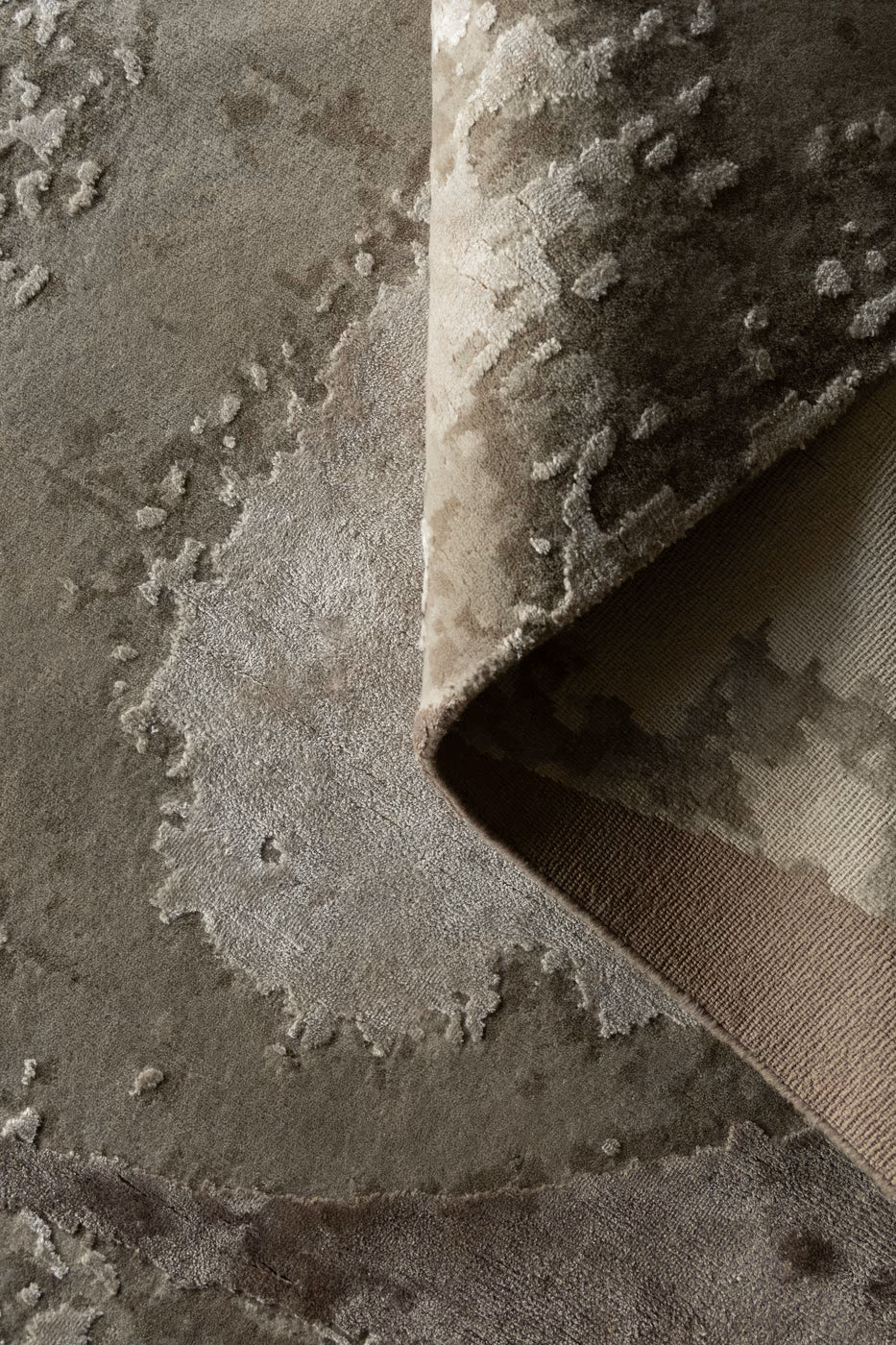 textured stone inspired modern wool rug hand knotted