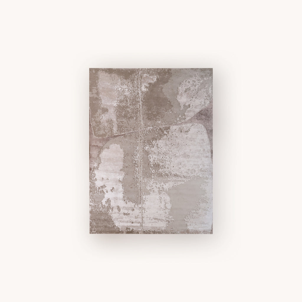 modern abstract wool rug with stone texture hand knotted rug