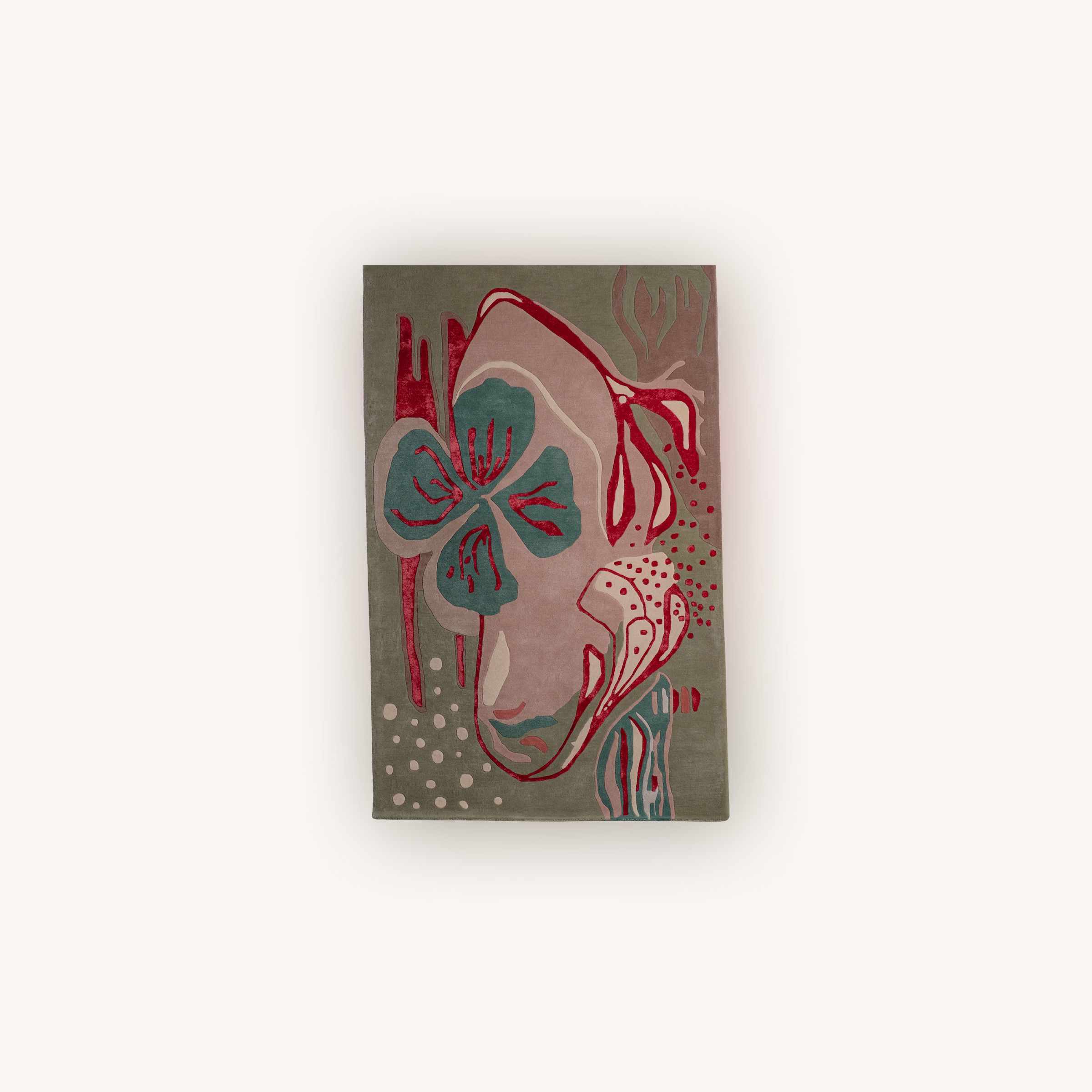 Garden of Dreams abstract floral wool rug