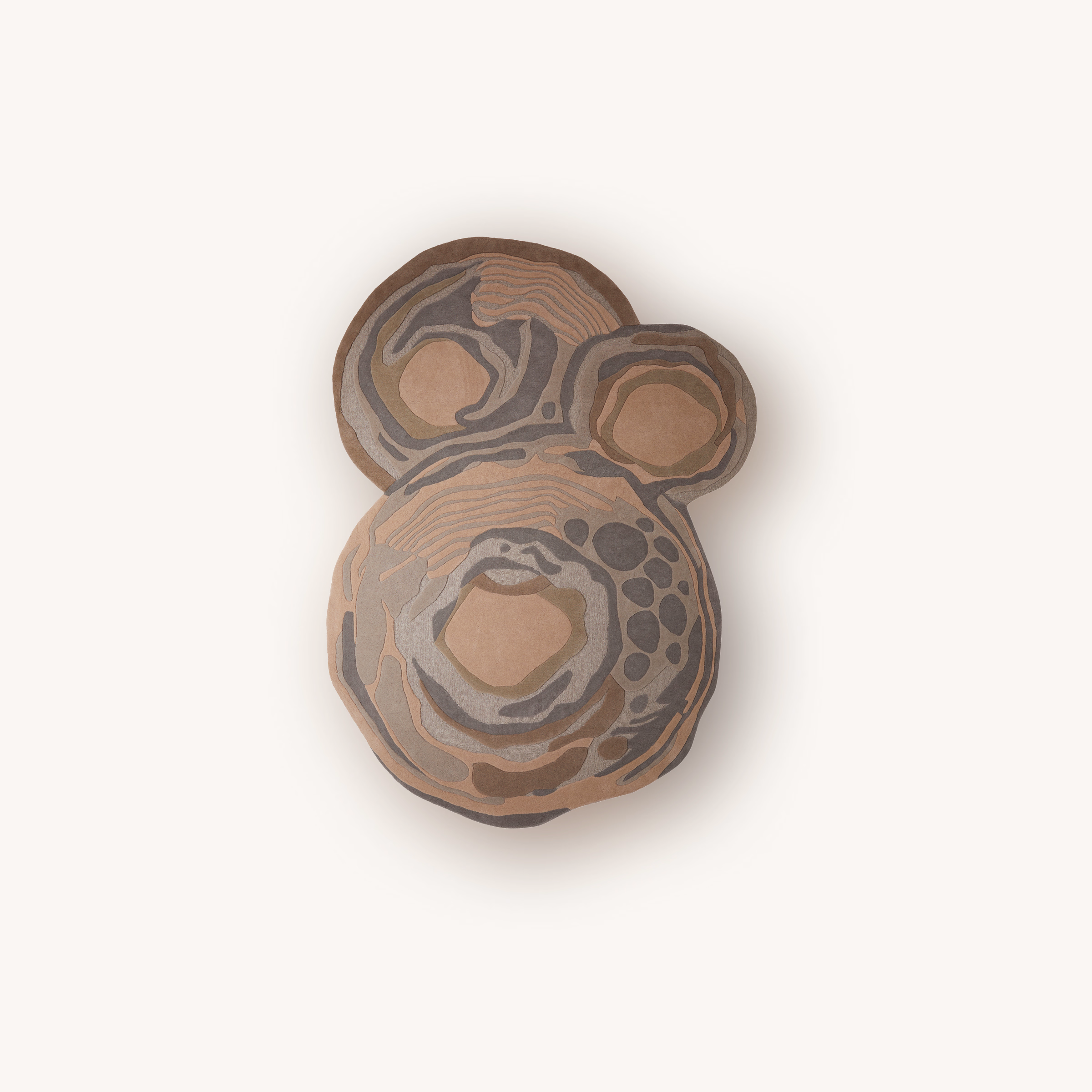 Urban Oasis handmade abstract wool rug with organic pattern