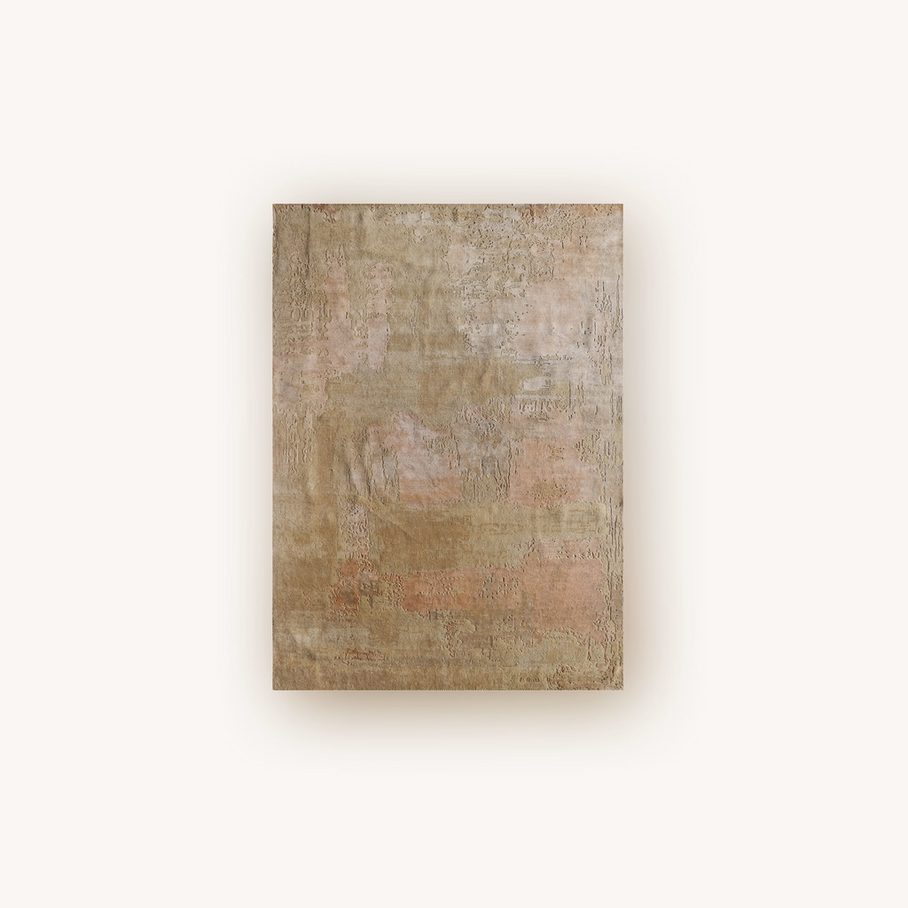 Pastel Reverie hand knotted wool and silk area rug