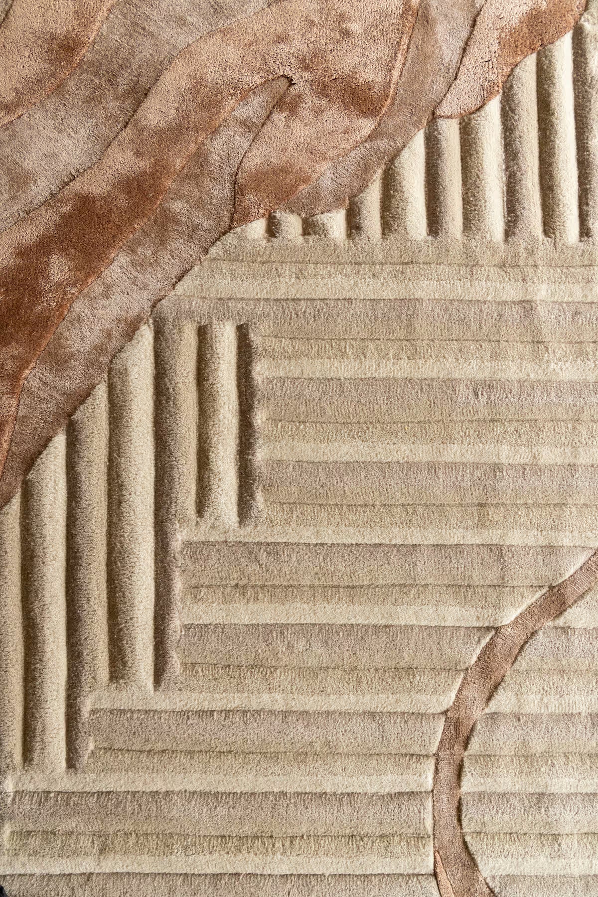 Tranquil Tides Rust Rug